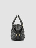AURA 002 - Black Leather Handle Bag - 2