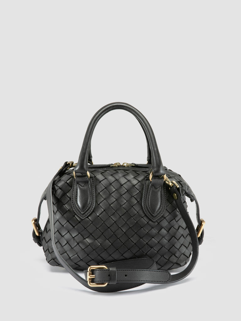 AURA 002 - Black Leather Handle Bag