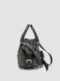 AURA 002 - Black Leather Handle Bag - 4