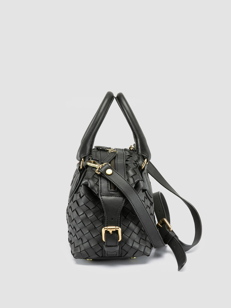 AURA 002 - Black Leather Handle Bag