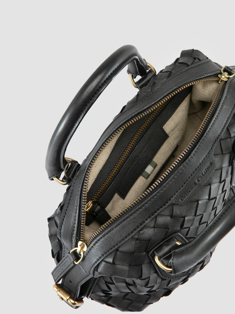 AURA 002 - Black Leather Handle Bag