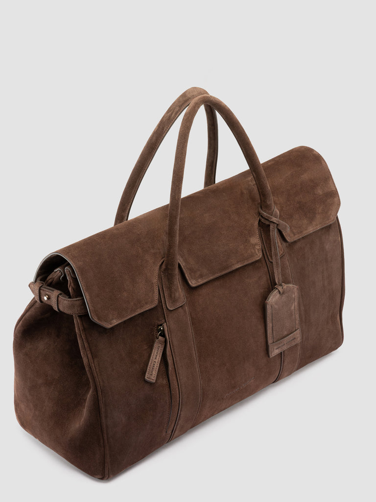 BOSTONIAN 001 - Brown Suede Weekender