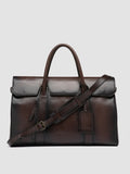 BOSTONIAN 001 - Brown Leather Weekender - thumb image 1,side view
