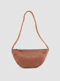 OC CLASS 068 - Brown Woven Leather Crossbody Bag - 0