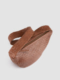 OC CLASS 068 - Brown Woven Leather Crossbody Bag - 1