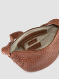 OC CLASS 068 - Brown Woven Leather Crossbody Bag - 5