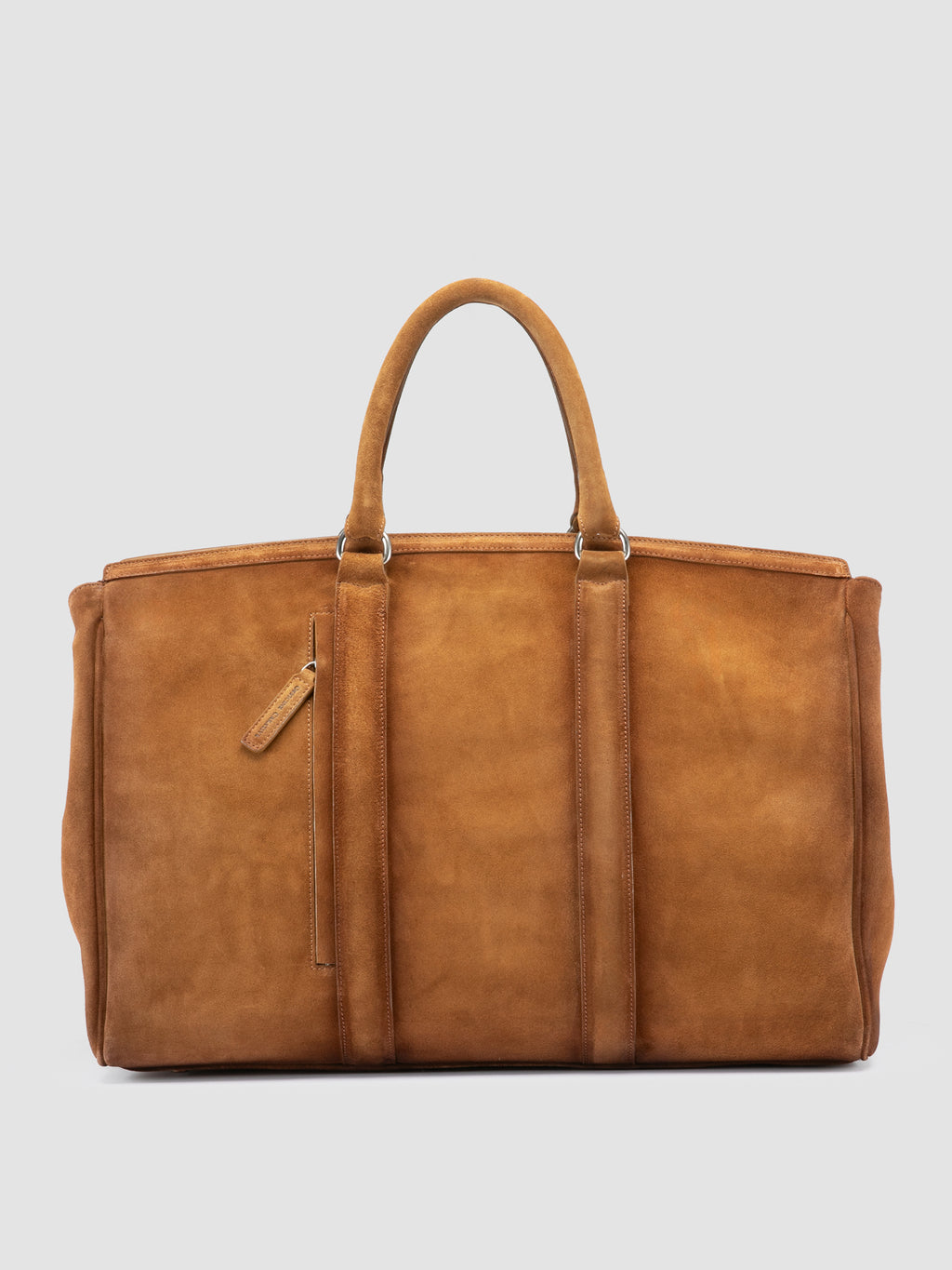 QUENTIN 009 - Brown Suede Bag - image 3,side view
