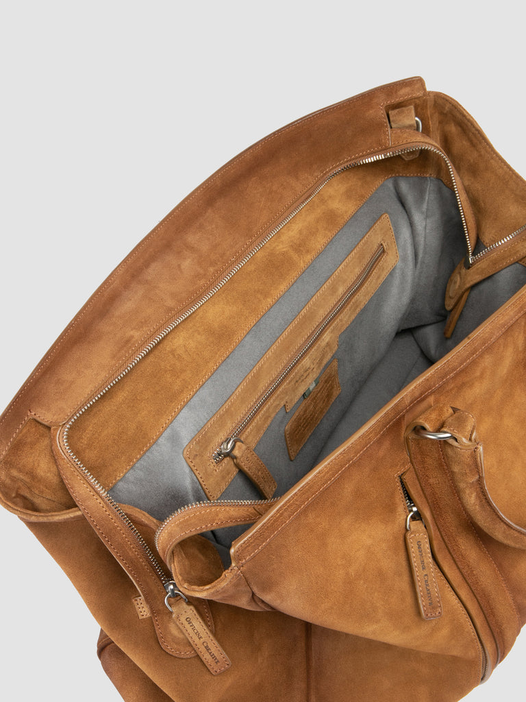 QUENTIN 009 - Brown Suede Bag