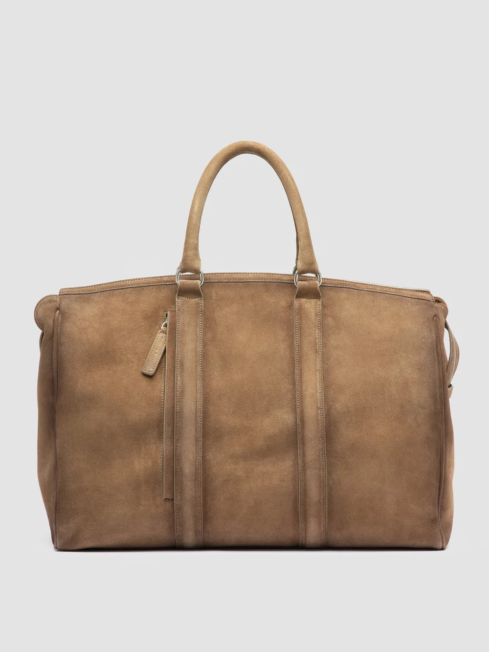 QUENTIN 009 - Taupe Suede Bag - 0