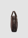 QUENTIN 019 - Dark Brown Suede Briefcase - 2