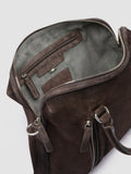 QUENTIN 019 - Dark Brown Suede Briefcase - 5