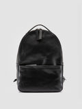 QUENTIN 020 - Black Leather Backpack - thumb image 1,side view