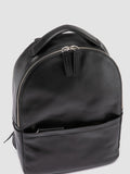 QUENTIN 020 - Black Leather Backpack - thumb image 2,side view