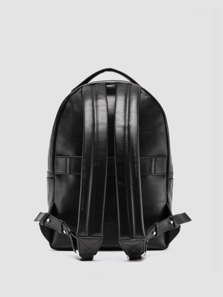 QUENTIN 020 - Black Leather Backpack