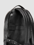 QUENTIN 020 - Black Leather Backpack - thumb image 6,side view