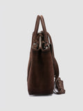 QUENTIN 021 - Brown Suede Briefcase - 4