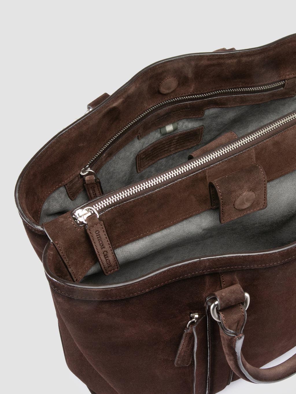 QUENTIN 021 - Brown Suede Briefcase - 5