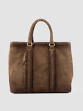 QUENTIN 021 - Brown Suede Briefcase - 0