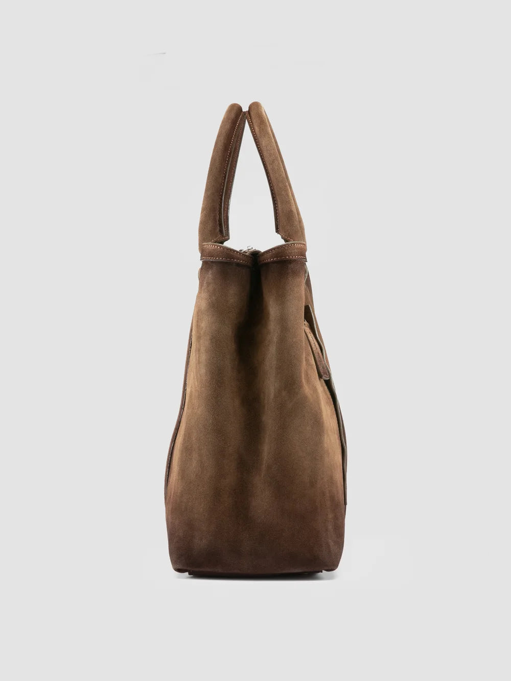 QUENTIN 021 - Brown Suede Briefcase - 2