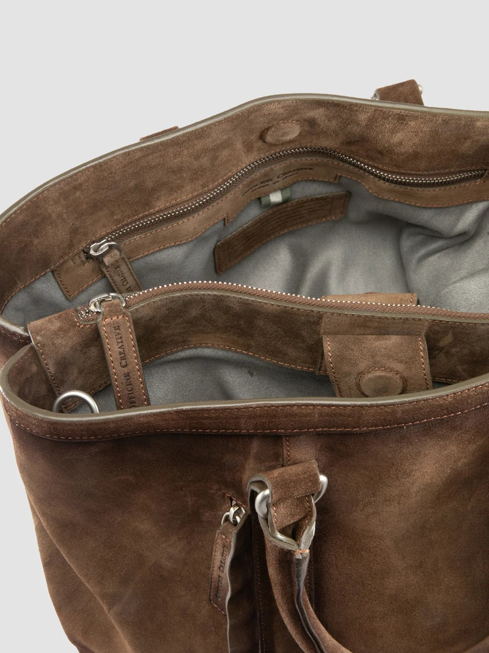 QUENTIN 021 - Brown Suede Briefcase - 5