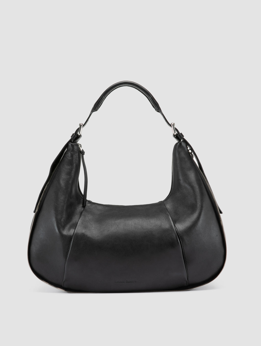 GHINZA 002 - Black Leather Shoulder Bags - image OCBGHI002AVIR41000TU0 - 1
