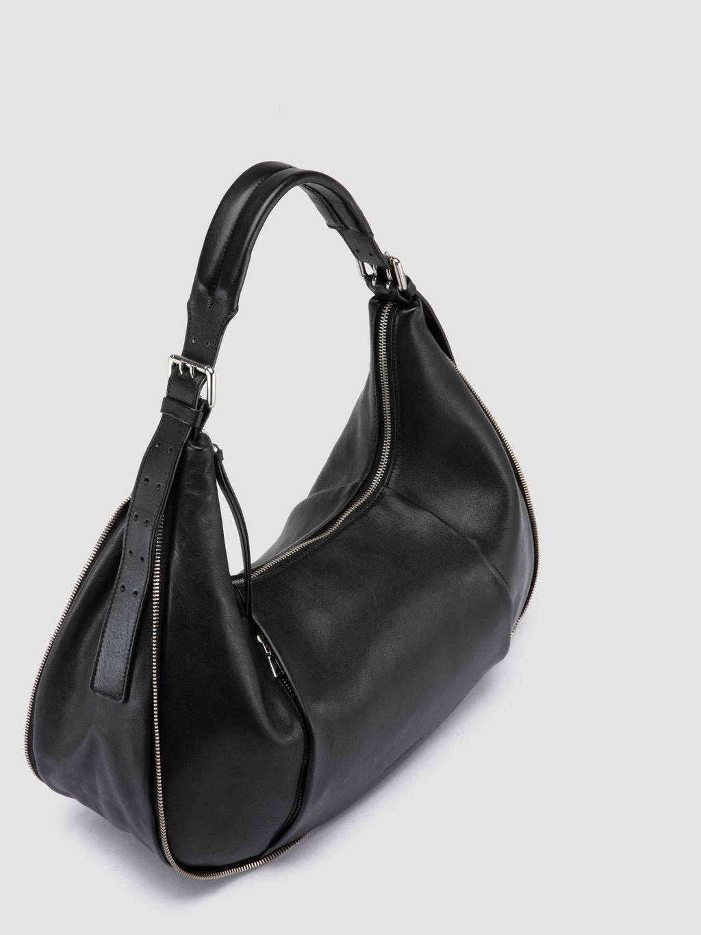 GHINZA 002 - Black Leather Shoulder Bags - image OCBGHI002AVIR41000TU0 - 2