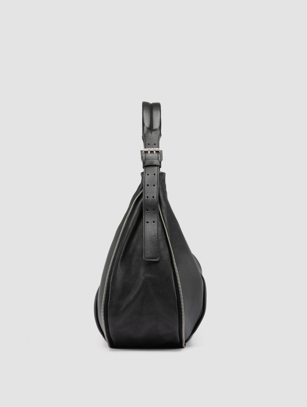 GHINZA 002 - Black Leather Shoulder Bags - image OCBGHI002AVIR41000TU0 - 3