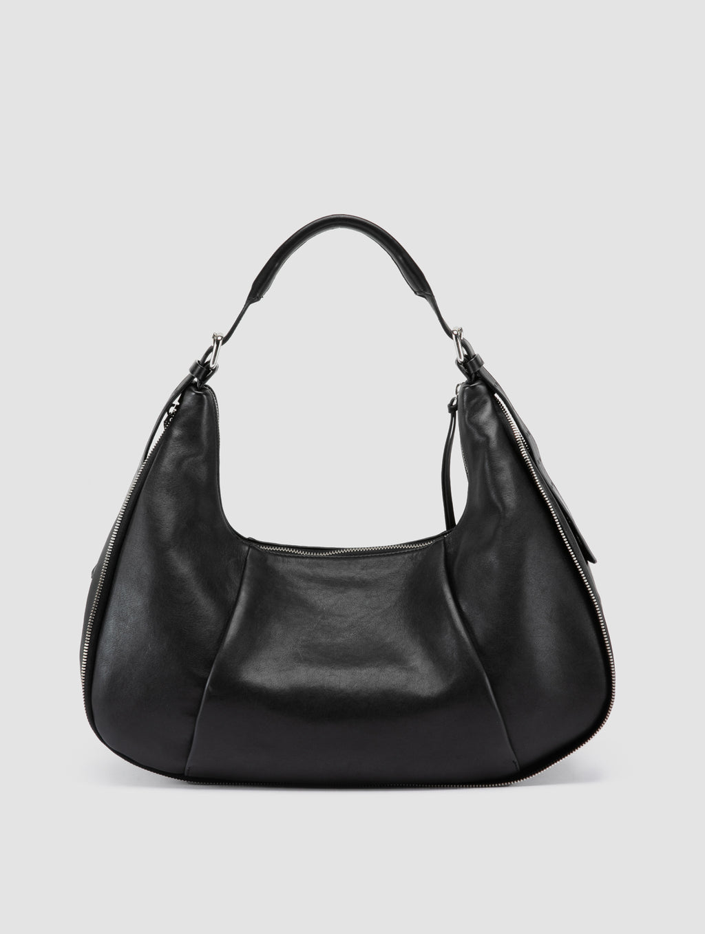 GHINZA 002 - Black Leather Shoulder Bags - image OCBGHI002AVIR41000TU0 - 4