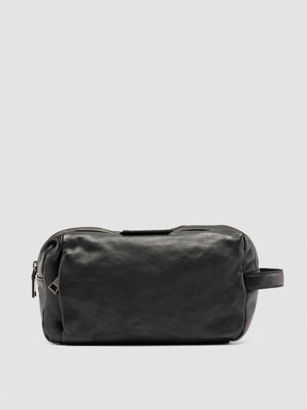 HELMET 054 - Black Leather Pouch - image 1,side view
