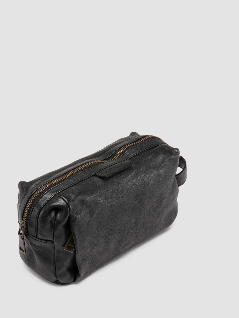 HELMET 054 - Black Leather Pouch - image 2,side view