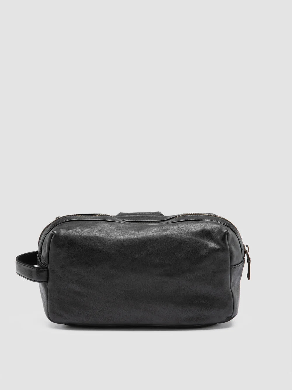 HELMET 054 - Black Leather Pouch - image 4,side view