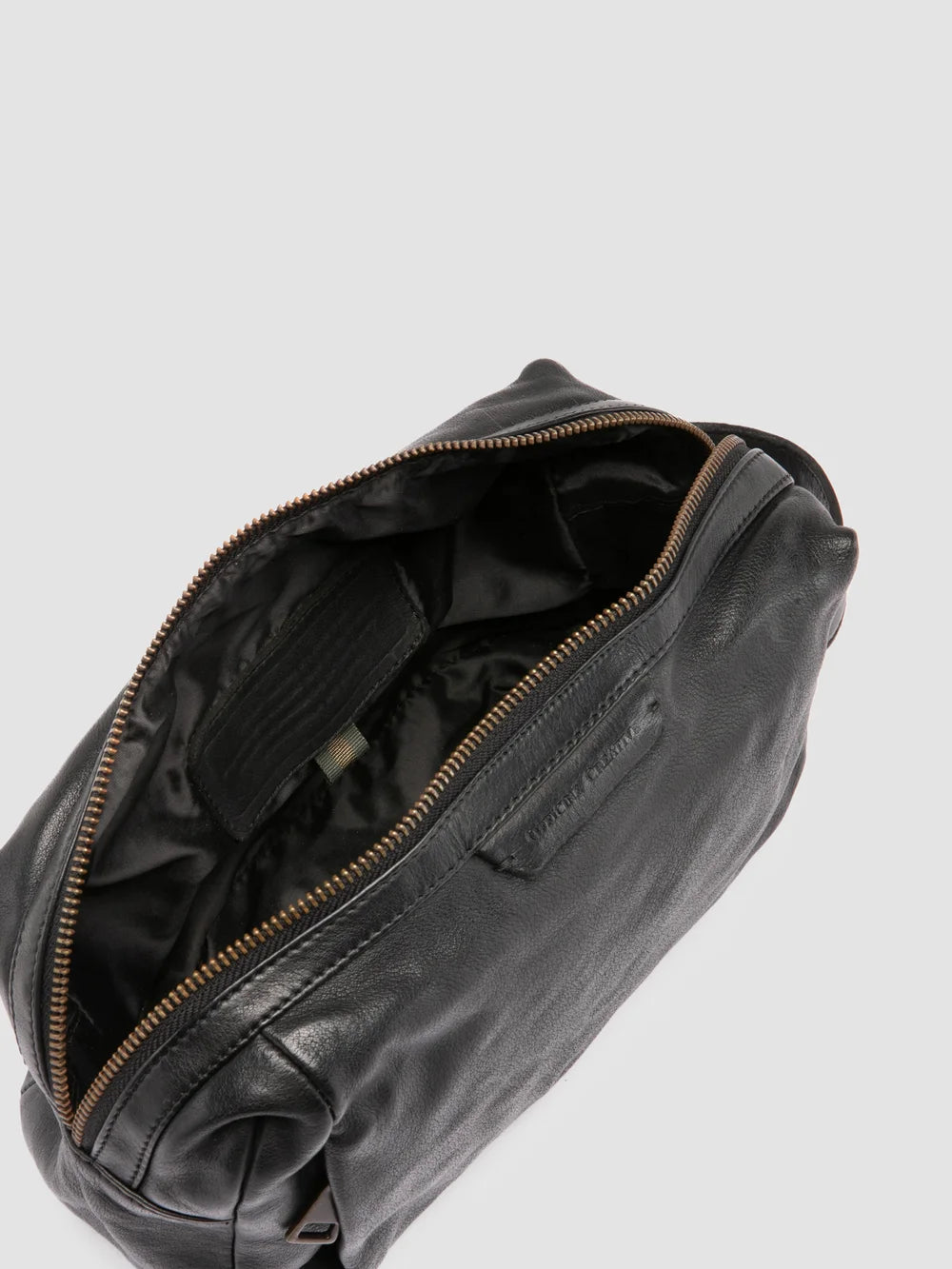 HELMET 054 - Black Leather Pouch - image 6,side view