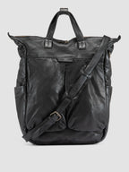 HELMET 055 - Black Leather Backpack