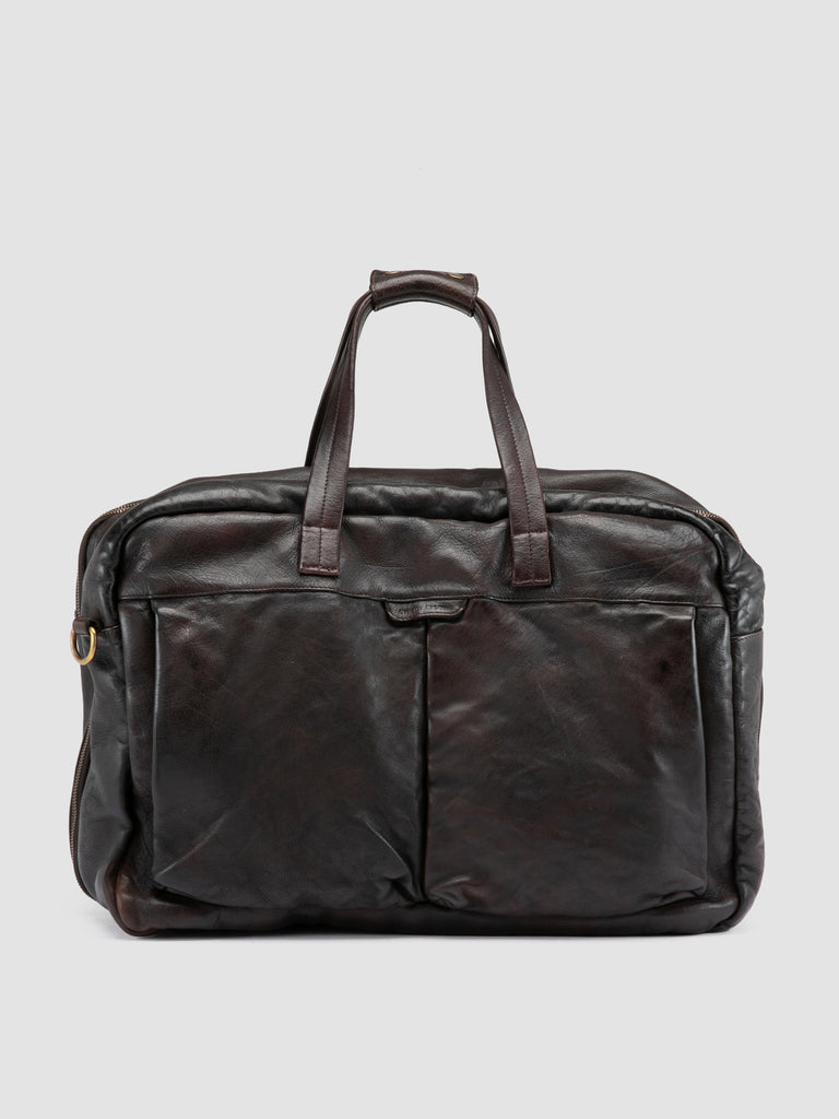 HELMET 056 - Brown Leather Weekender
