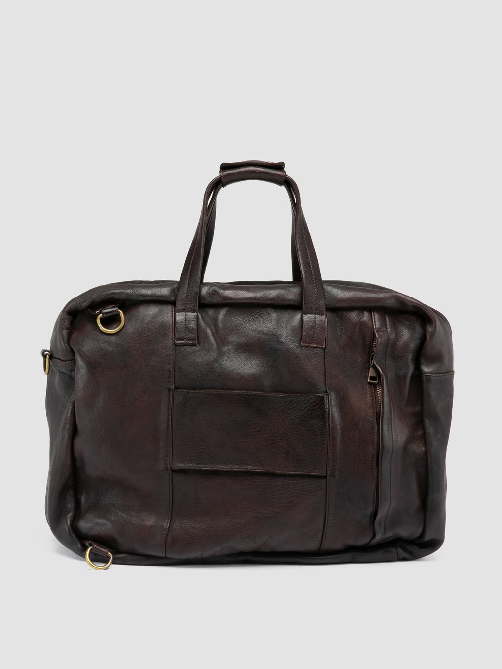 HELMET 056 - Brown Leather Weekender - image 5,side view