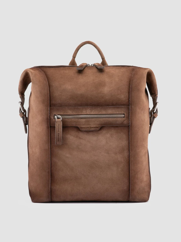 JULES 005 - Brown Suede Backpack