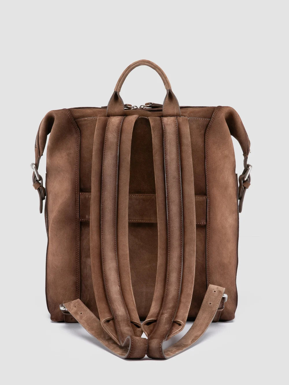 JULES 005 - Brown Suede Backpack - 3