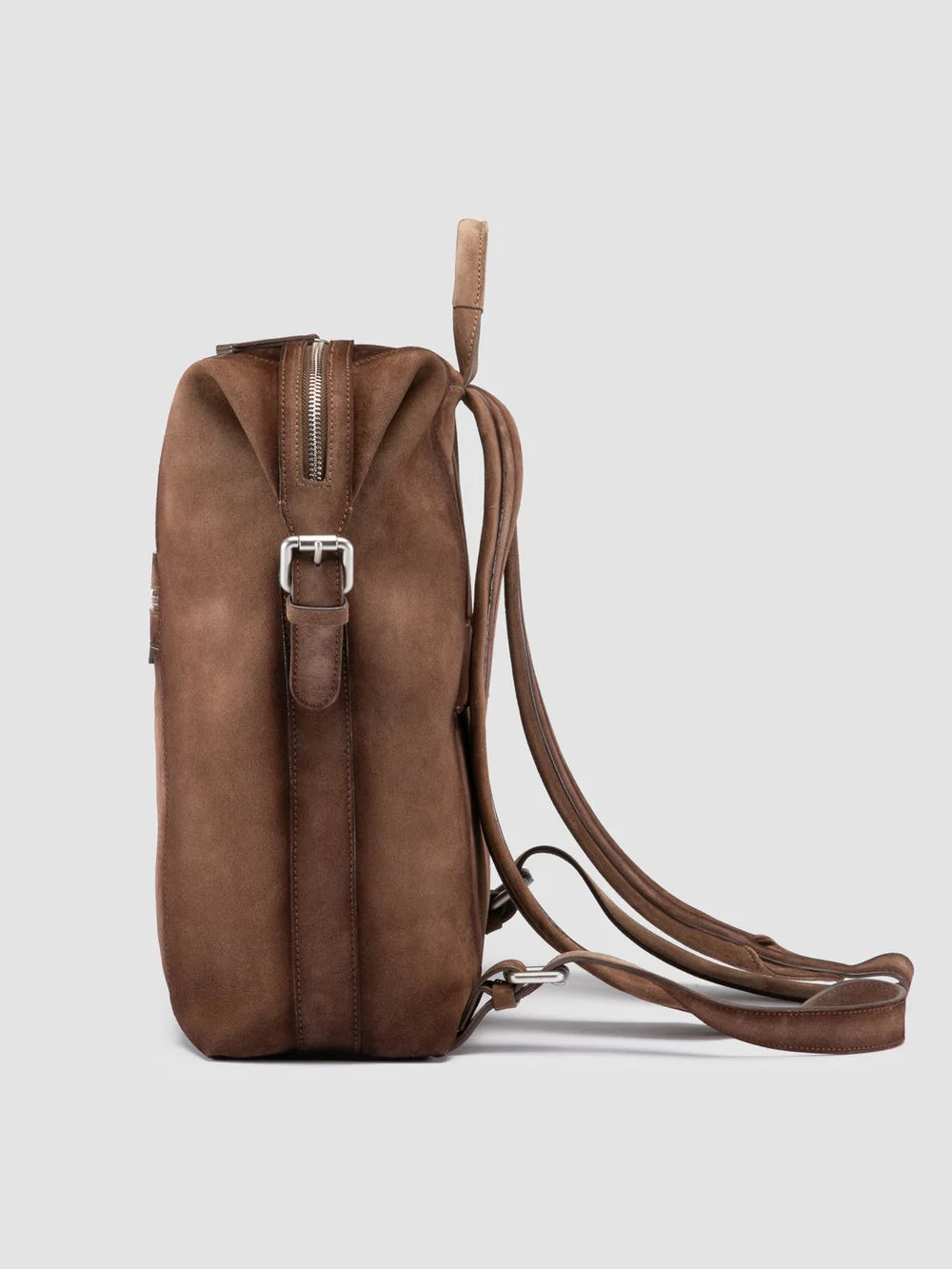 JULES 005 - Brown Suede Backpack - 4