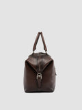 JULES 006 - Brown Leather Travel Bag - thumb image 3,side view