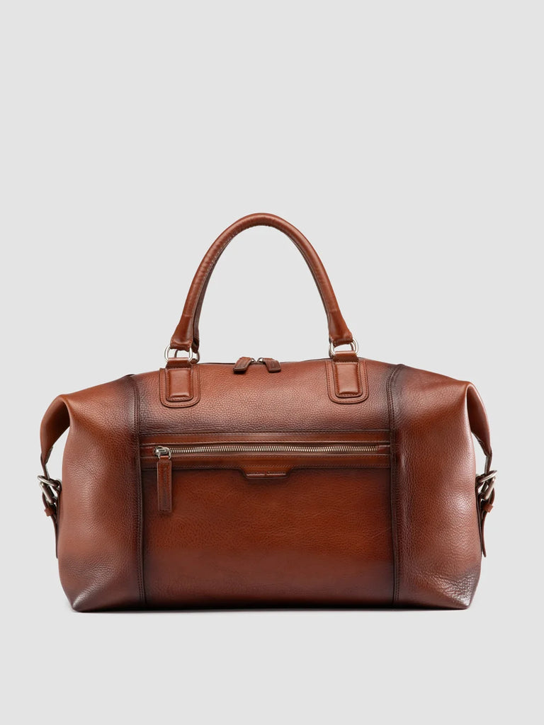 JULES 006 - Brown Leather Travel Bag