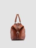JULES 006 - Brown Leather Travel Bag - thumb image 3,side view