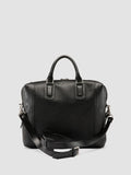 JULES 007 - Black Leather Briefcase - thumb image 4,side view