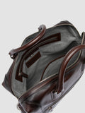 JULES 007 - Brown Leather Briefcase - thumb image 7,side view