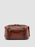 JULES 008 - Brown Leather Pouch - thumb image 1,side view