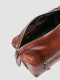 JULES 008 - Brown Leather Pouch - thumb image 6,side view