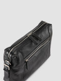 JULES 009 - Black Leather Briefcase - thumb image 2,side view