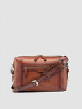 JULES 009 - Brown  Leather Briefcase - thumb image 1,side view
