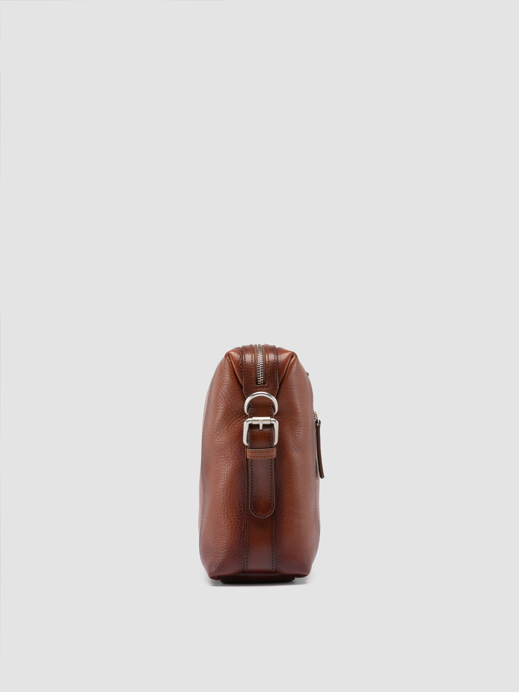 JULES 009 - Brown  Leather Briefcase - image 4,side view