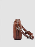 JULES 009 - Brown  Leather Briefcase - thumb image 6,side view