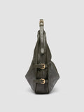 JULIE 015 - Green Leather Shoulder Bag - thumb image 3,side view